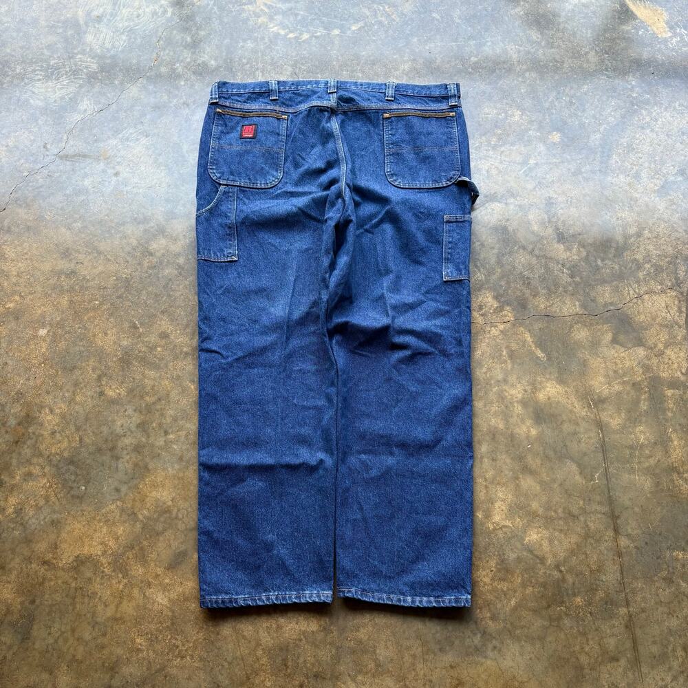 Vintage Baggy Y2K Carhartt‎ Style Double Knee Blue Jeans